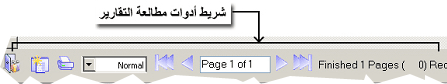 يستطيع المستخدم التجول في صفحات التقرير بسهولة