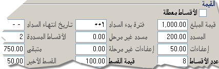معلومات الإيداع المباشر
