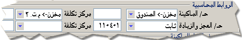 توصيف محاسبي لكل ماكينة