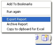 Rather than printing them, you can also export your reports in several formats like HTML, RTF...etc.