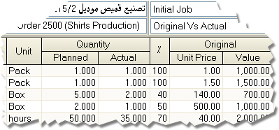 Job orders module facilitates tracking individual jobs progress and deviation